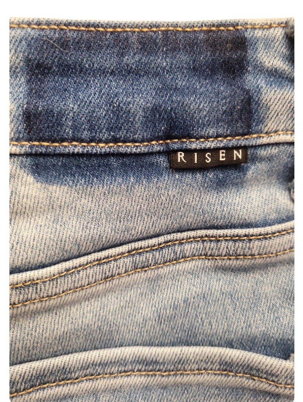 Risen High Rise Light Wash Boot Cut Jeans Sz 13/31 29" Inseam Style #RDP5610 - Picture 7 of 10